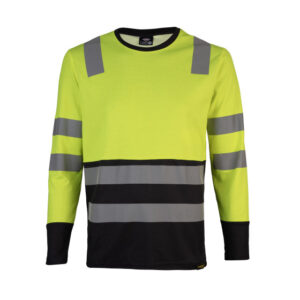 POLERA HIBRIDA HI VIS BI COLOR M/LARGA