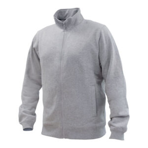POLERON FULL ZIP UNISEX M/LARGA 65% POLY 35% ALG